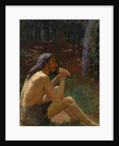 Caveman Playing the Flute by Konstantin Pavlovich Kuznetsov