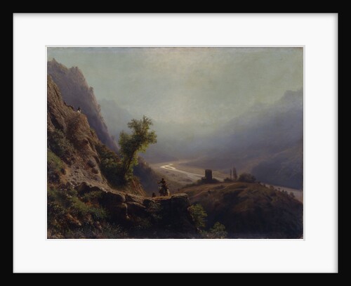 In the Caucasus Mountains, 1879 by Lev Felixovich Lagorio