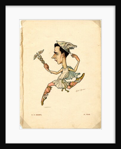 Ballet dancer and choreograf Michel Fokine by Nikolai Gustavovich Legat