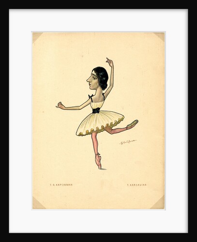 Ballet dancer Tamara Karsavina by Nikolai Gustavovich Legat