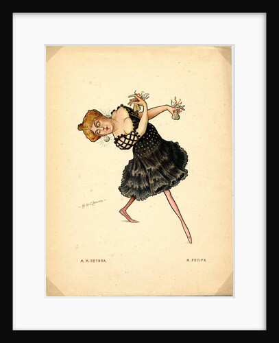 Ballet dancer Marie Petipa by Nikolai Gustavovich Legat