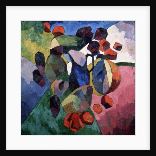 Blue jug and fruits, 1913 by Aristarkh Vasilyevich Lentulov