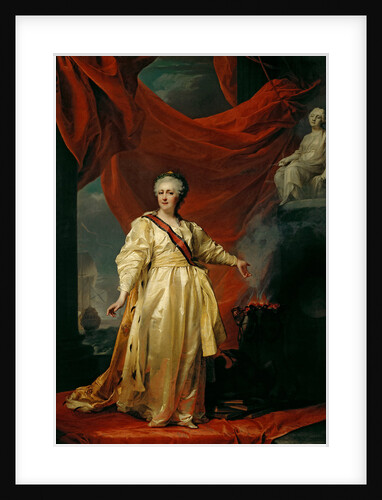 Portrait of Catherine II the Legislatress in the Temple Devoted to the Godess of Justice by Dmitri Grigorievich Levitsky