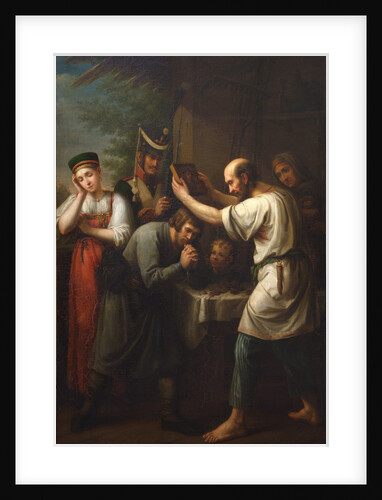 The Blessing of the Home Guardsman in 1812, 1812 by Ivan Vasilyevich Luchaninov