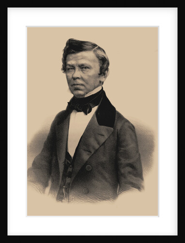 Portrait of the poet Vladimir Grigoryevich Benediktov, 1870 by Andrey Mikhaylovich Lushev