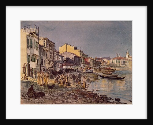 Russian Soldiers at the Embankment in San Stefano, 1878 by Evgeni Kirillovich Makarov