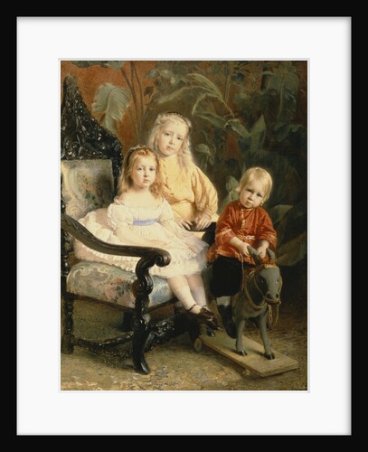 Portrait of the Stasovs Children, Early 1870s by Konstantin Yegorovich Makovsky