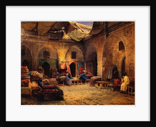 The Carpet Shop in Cairo, 1875 by Konstantin Yegorovich Makovsky