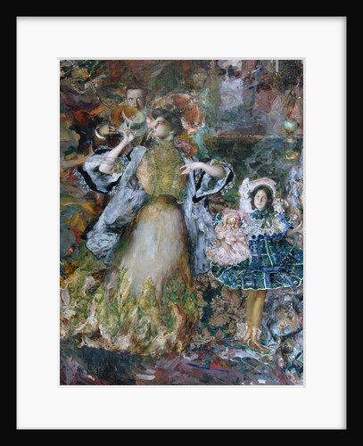 Self-portrait with wife and daughter, 1910 by Filipp Andreyevich Malyavin