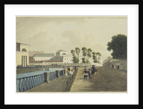 The Apraksin House at the Fontanka River, 1821-1822 by Andrei Yefimovich Martynov