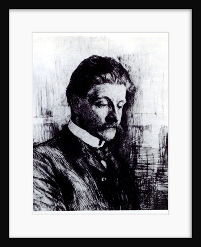 Portrait of the painter Mikhail Aleksandrovich Vrubel, 1900s by Vasily Vasilyevich Mate
