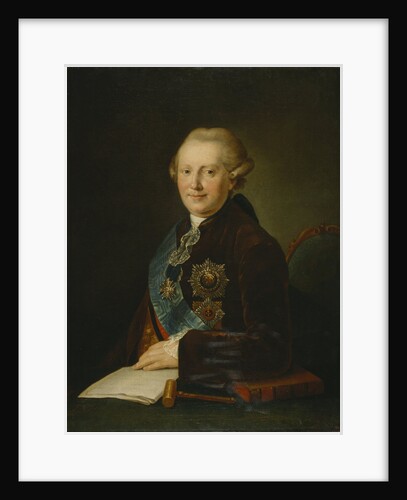 Portrait of Prince Alexander Alexeyevich Vyazemsky, 1780s by Leonty Semyonovich Miropolsky