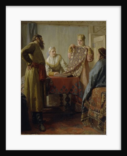 Scene from everyday life of the 17th century, Mid of the 19th cen by Nikolai Vasilyevich Nevrev