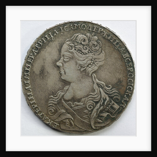 Silver Ruble of Catherine I, 1726 by Russian coins Numismatic