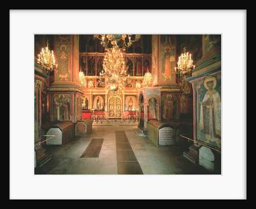 Interior of the Archangel Michael Cathedral in the Moscow Kremlin, 1679-1681 by Old Russian Architecture