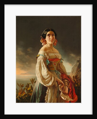 Portrait of Princess Lina Gagarina, 1847 by Pimen Nikitich Orlov