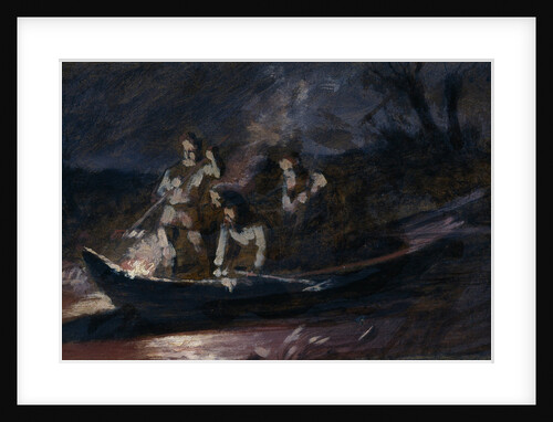Night spear fishing, 1870s by Vasili Grigoryevich Perov