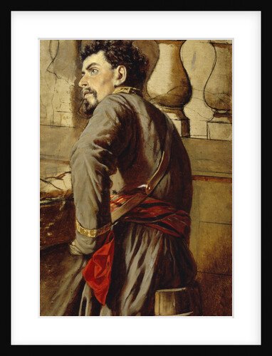 A Zaporozhian Cossack, 1873 by Vasili Grigoryevich Perov