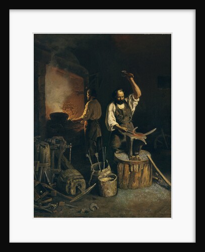 The Forge, 1845 by Lavr Kuzmich Plakhov