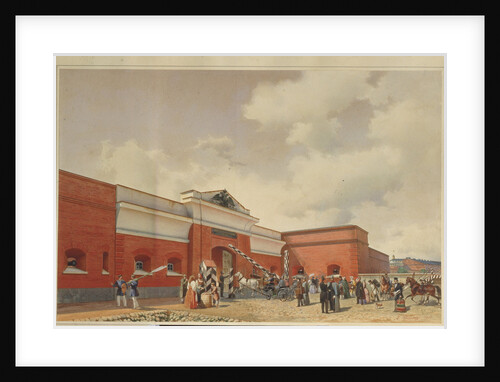 The Kronstadt Sea Fortress (The Saint Petersburg Gates), 1850 by Ludwig Premazzi