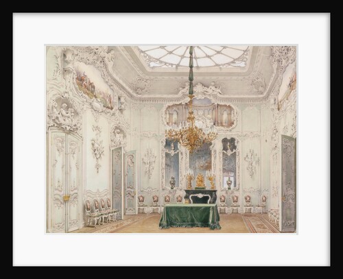 Interiors of the Winter Palace. The Green Dining Room, 1852 by Ludwig Premazzi