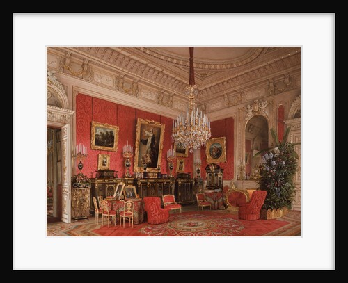 Interiors of the Winter Palace. The Study of Empress Maria Alexandrovna, 1869 by Ludwig Premazzi