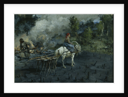 Soil preparation for linseed in the Vologda Region, 1873 by Illarion Mikhailovich Pryanishnikov