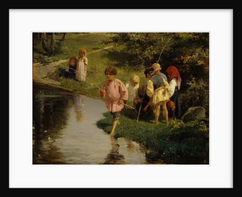 Children Fishing, 1882 by Illarion Mikhailovich Pryanishnikov