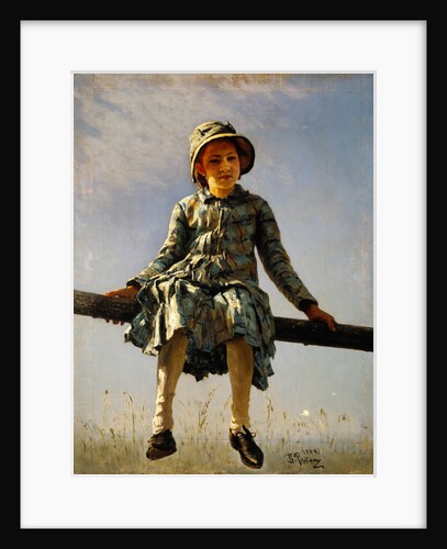 Dragonfly. Painters daughter portrait, 1884 by Ilya Yefimovich Repin