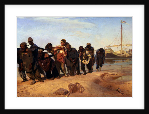 Barge Haulers on the Volga, 1872-1873 by Ilya Yefimovich Repin