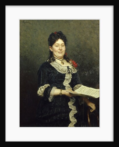 Portrait of the opera singer Alexandra Molas, 1883 by Ilya Yefimovich Repin