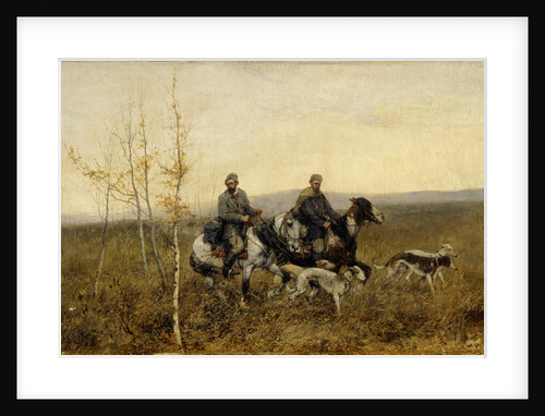 The Hunters, 1881 by Franz Roubaud