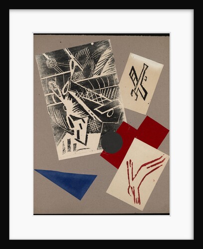 Illustration for the book The War by Aleksey Kruchenykh, 1916 by Olga Vladimirovna Rozanova