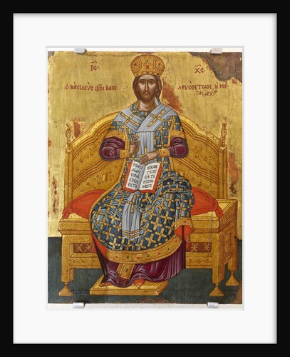 Christ Enthroned (Saviour of the World), 18th century by Russian icon