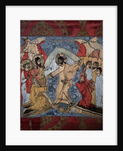 The Descent into Hell (Detail of a shroud), 15th century by Russian master