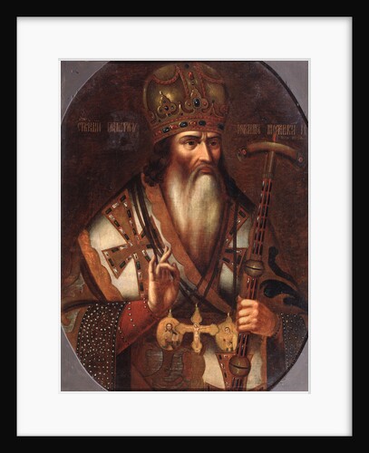 Portrait of Joachim, Patriarch of Moscow, End of 17th cen by Russian master