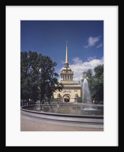 The Admirality in Saint Petersburg. The middle Tower of the Main Facade, 1806-1823 by Andreyan Dmitrievich Sakharov