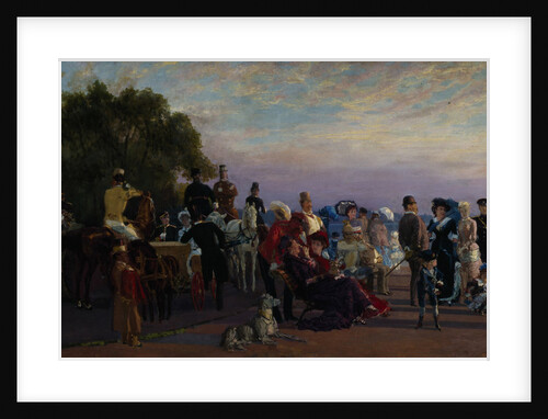 On the spit of Island (Strelka), 1870s by Konstantin Apollonovich Savitsky
