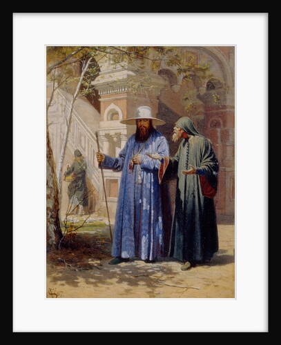 Patriarch Nikon in the New Jerusalem Monastery, 1867 by Vyacheslav Grigoryevich Schwarz
