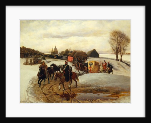 The Spring Pilgrimage of the Tsarina at the Time of Tsar Alexis I Mikhailovich, 1868 by Vyacheslav Grigoryevich Schwarz
