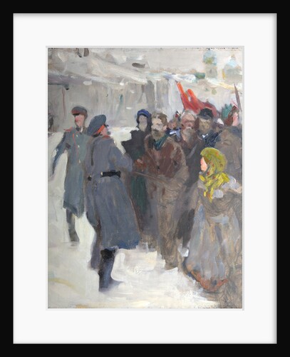 Revolutionary demonstration, 1906 by Valentin Alexandrovich Serov