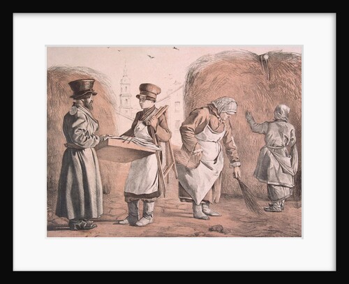 Street Pedlar of Pies and Coachman by Ignati Stepanovich Shchedrovsky