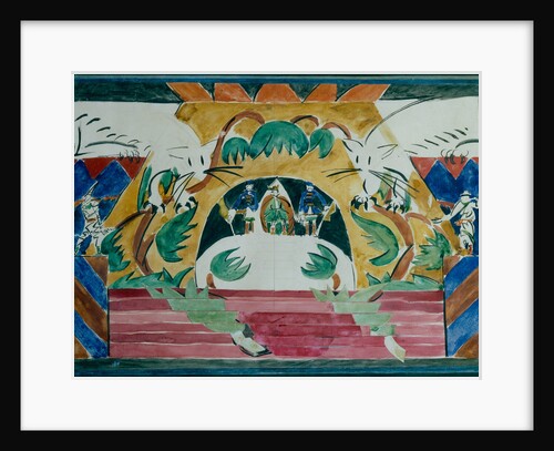 Stage design for the theatre play Tsar Maksemyan by A. Remizov, 1909 by Iosiph Solomonovich Shkolnik