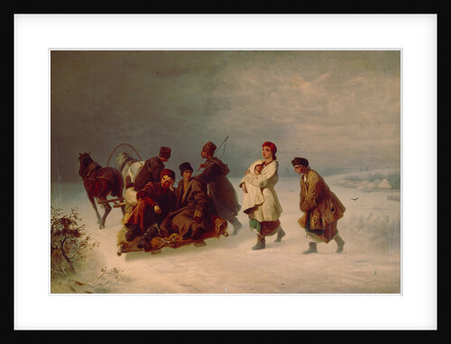 The Recruits Farewell, 1860 by Ivan Ivanovich Sokolov