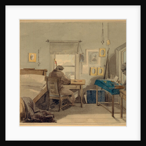 At work. In the Pavel Nashchokin House, 1824 by Pyotr Fyodorovich Sokolov