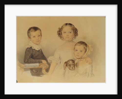 Portrait of the Lanskoy Children, 1839 by Pyotr Fyodorovich Sokolov