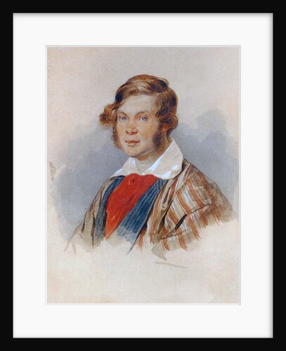 Portrait of the Poet Prince Pyotr A. Vyazemsky, 1830s by Pyotr Fyodorovich Sokolov