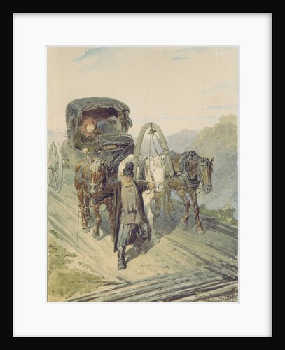 Troika, 1866 by Pyotr Petrovich Sokolov