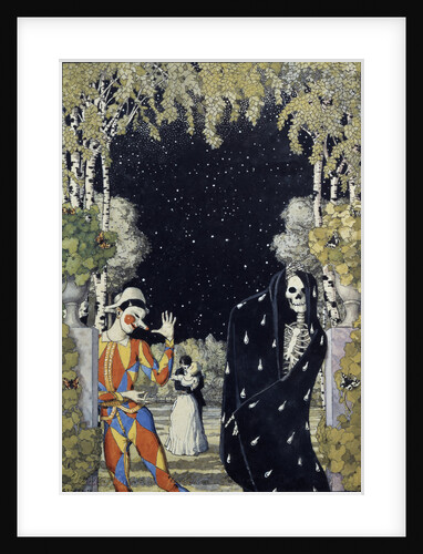 Harlequin and Death, 1907 by Konstantin Andreyevich Somov