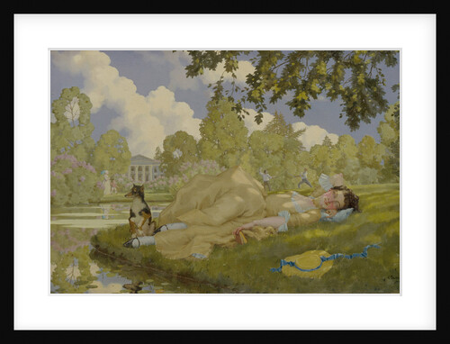 Sleeping Woman in a Park, 1922 by Konstantin Andreyevich Somov